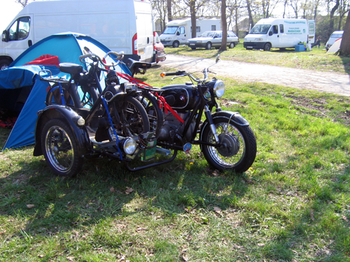 solex sur une moto BMW 