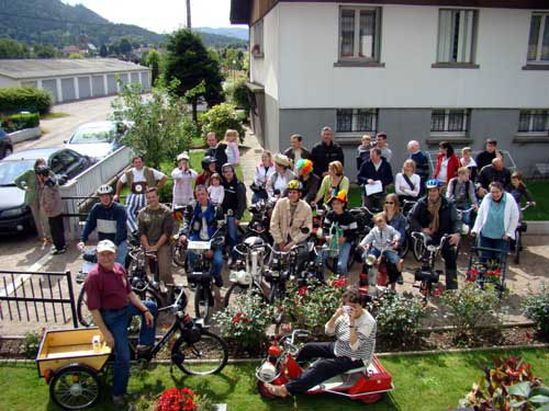La famille Maurice adepte du Solex sous toutes ses formes