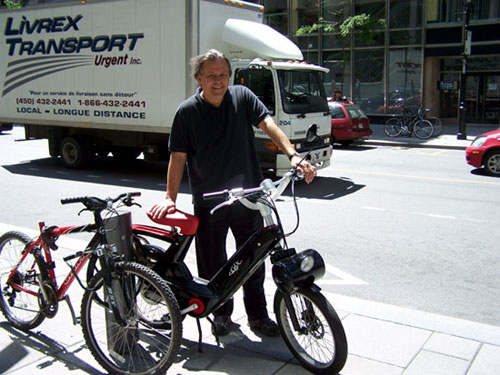Un e-Solex à Montréal